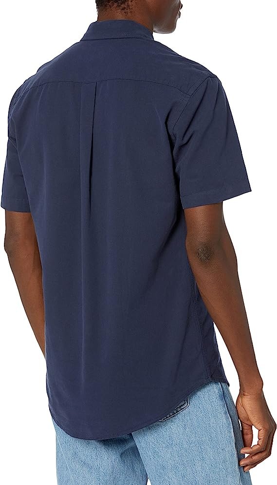 Amazon Essentials Men's Regular-Fit Short-Sleeve Pocket Oxford Shirt