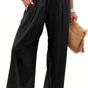 Women Linen Palazzo Pants